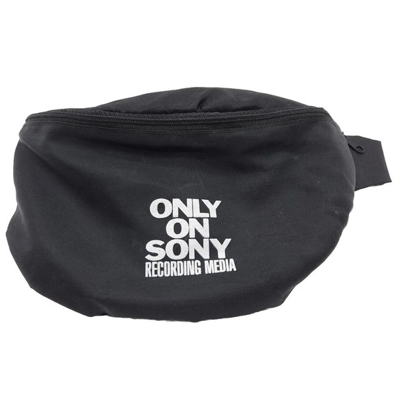 Sony Handbags - Vintage Only On Sony Recording Media Fanny Pack Adjustable Waist Bag Black‎